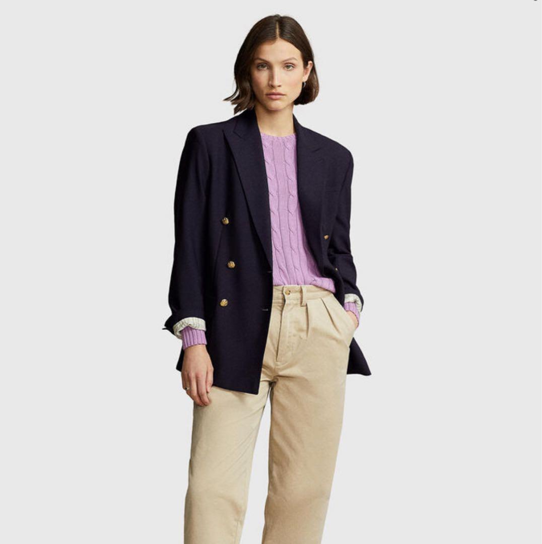 現行 ラルフローレン ケーブルニット ティファニーブルーポニー ピマコットン S