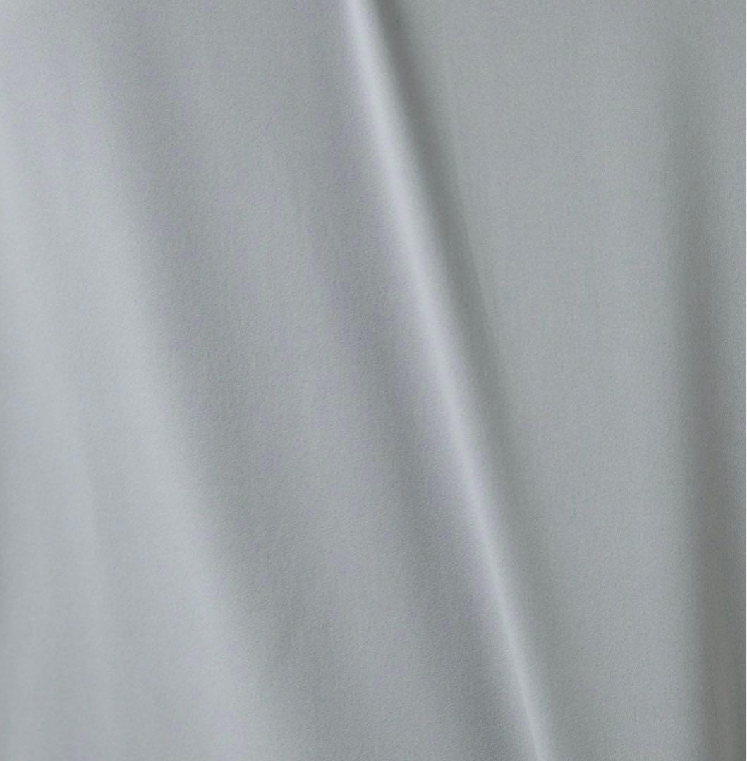 新品 Chaos（カオス）　モーラTシャツ　グレー クモリ シルク カットソー