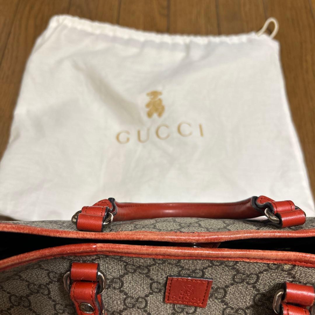 グッチ　キッズライン　マザーズバッグ GGスプリームキャンバス