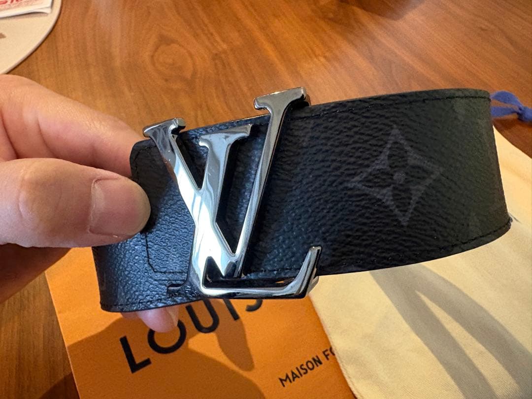 Louis Vuitton レザーベルト モノグラム 90cm