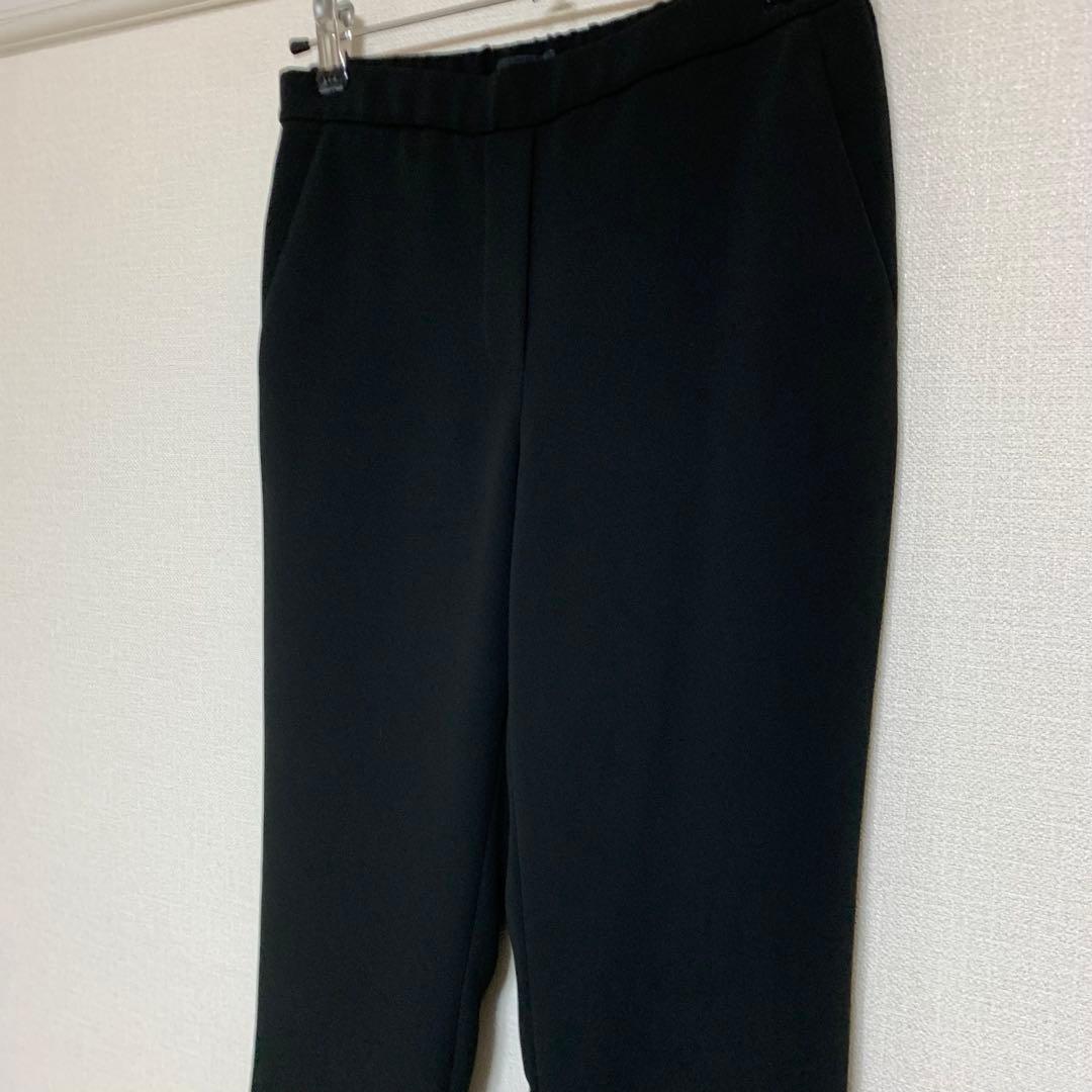 【大人気】セオリー　現行　パンツスーツ　ブラック　0 ノーカラー　セットアップ