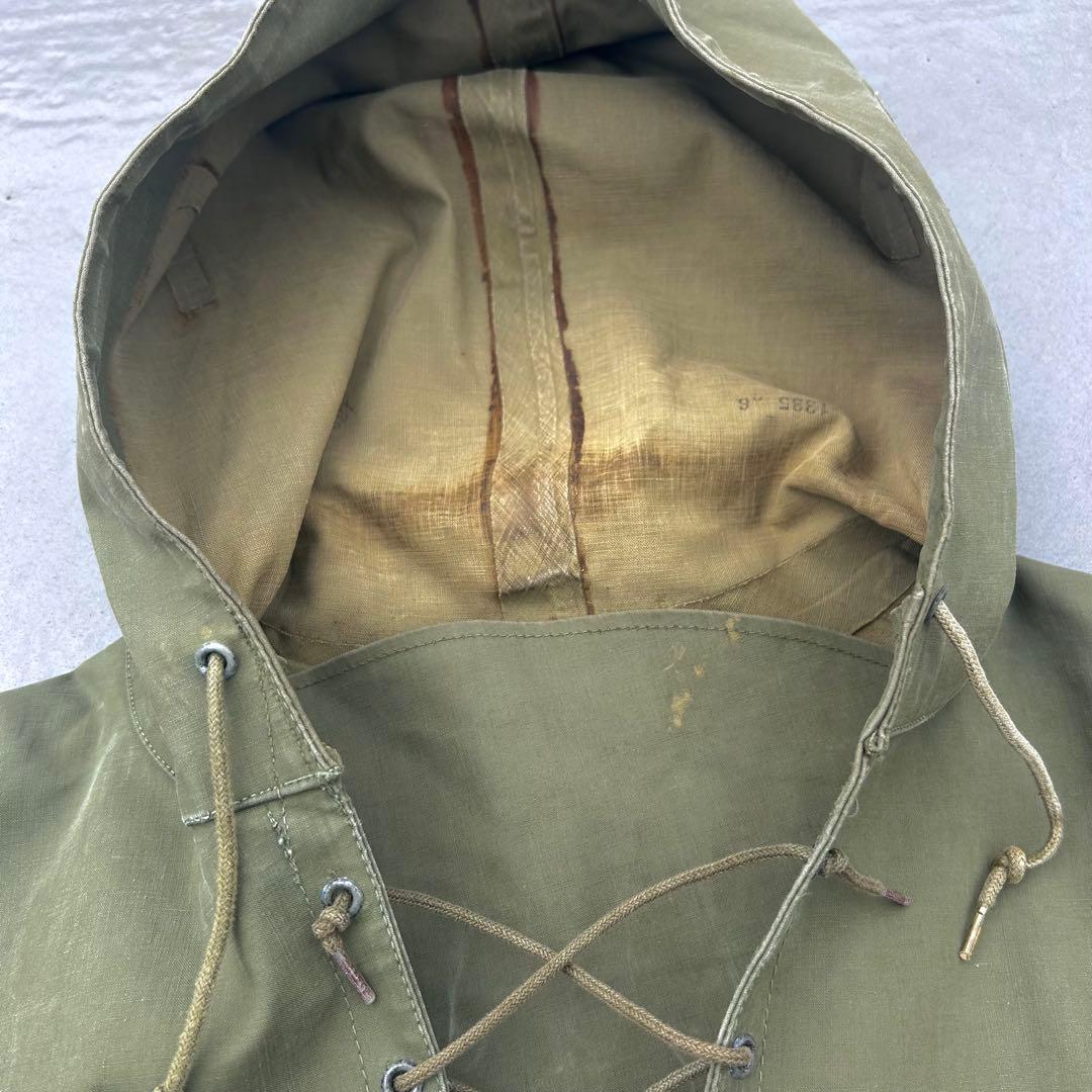 40s usnavy N-2デッキレインパーカー 軍物 古着 ヴィンテージ