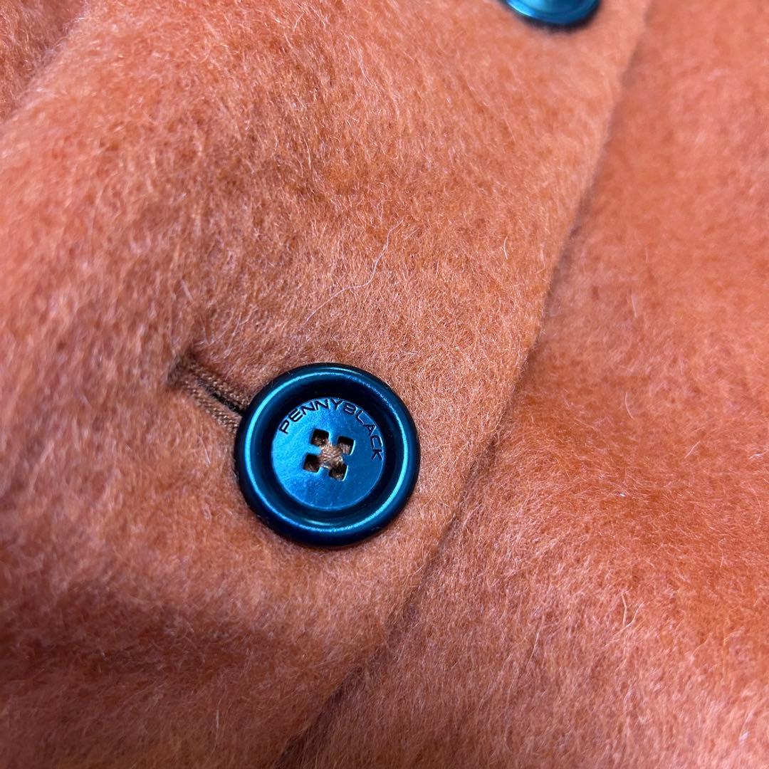 美品✨マックスマーラ✨ペニーブラック　モヘア 綺麗　ふんわりシャギーコート　42