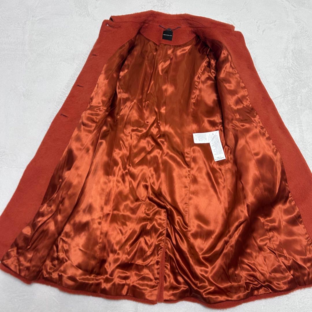 美品✨マックスマーラ✨ペニーブラック　モヘア 綺麗　ふんわりシャギーコート　42