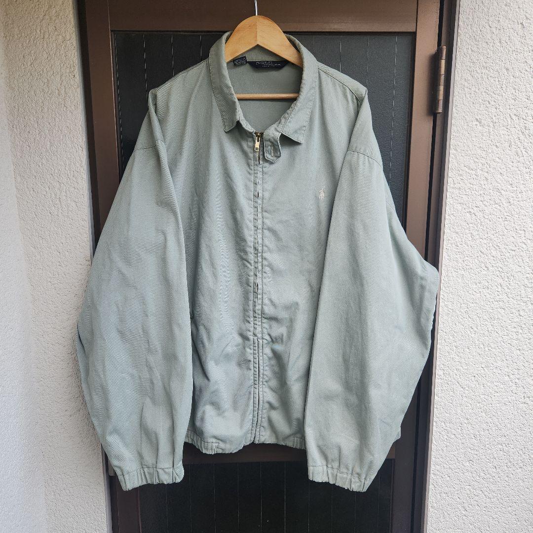 USA製 ラルフローレン スウィングトップ 薄いグリーングレー系 XL