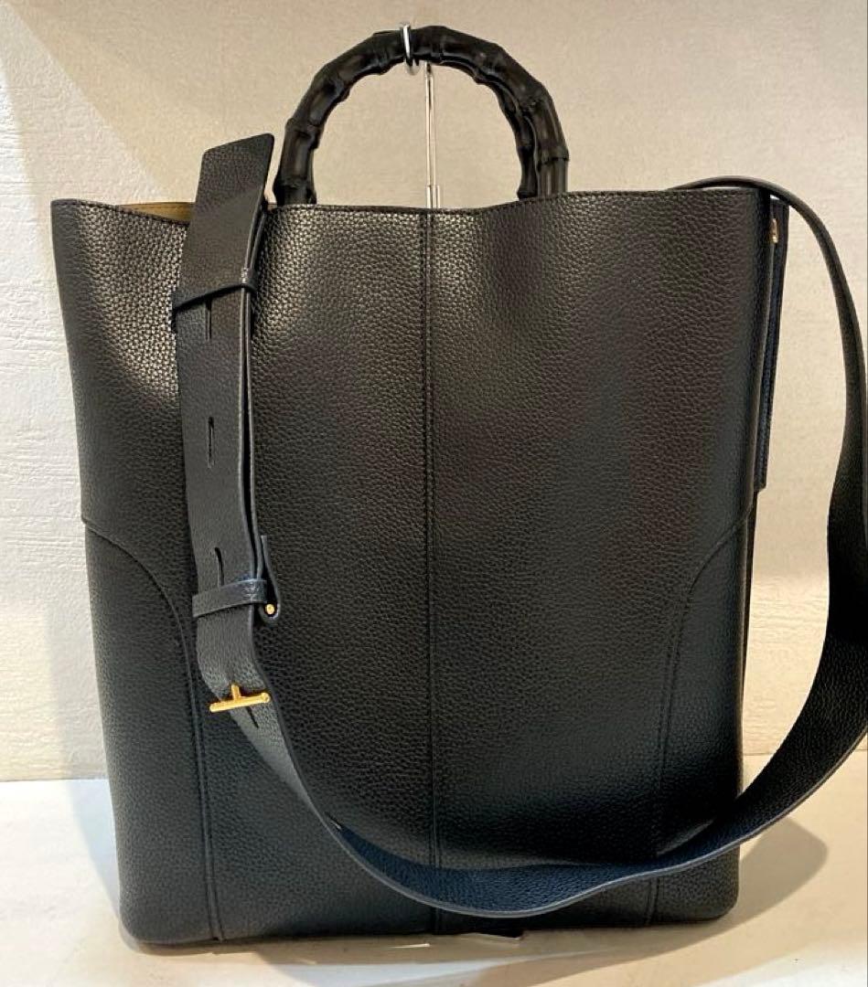 【美品】E’POR BAMBOO BAG Large 通勤　A4対応　2way