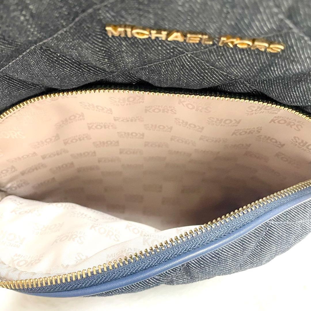 【最終値下げ】MICHAEL KORS デニム レザー リュック キルティング
