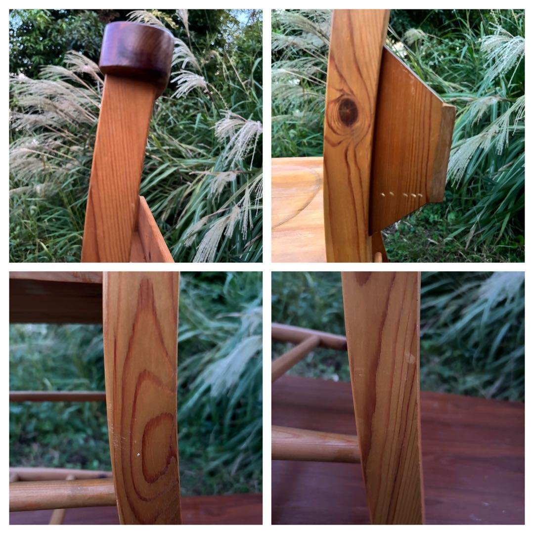 カントリー家具　②チャーチチェア　教会椅子　ダイニングチェア　パイン材