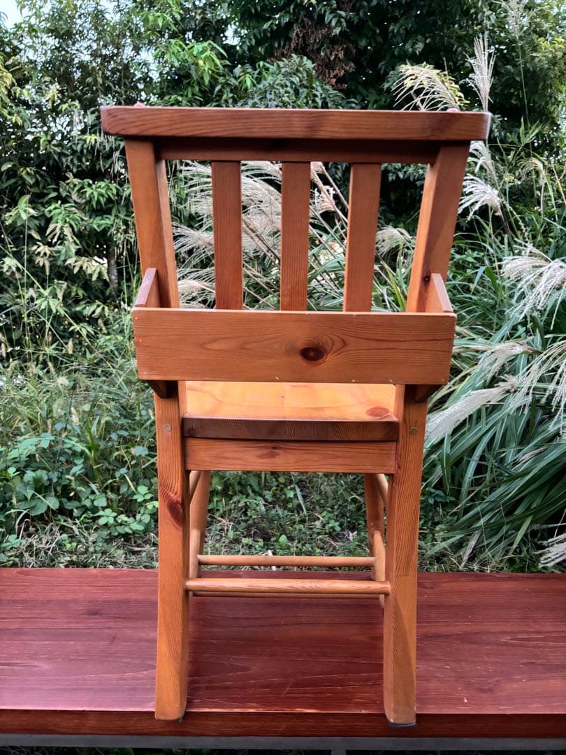 カントリー家具　②チャーチチェア　教会椅子　ダイニングチェア　パイン材