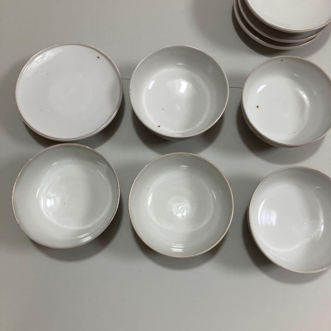 古伊万里　色絵平鉢　蓋付き　五客揃え