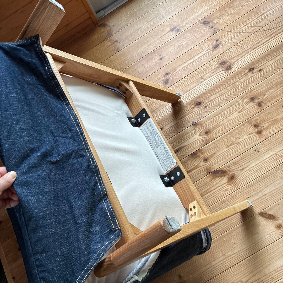 無印良品 ハイバックリクライニングソファ デニム