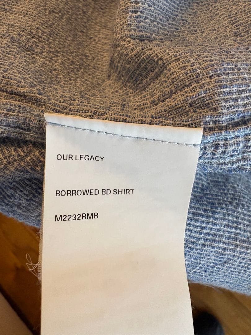 OUR LEGACY BORROWED BD SHIRTアワレガシー長袖シャツ