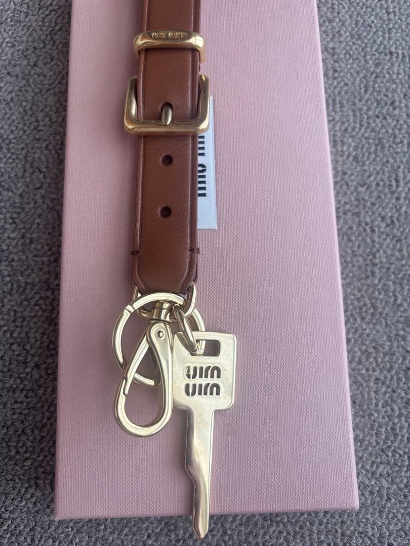 ◆miumiu レザーキーリング◆