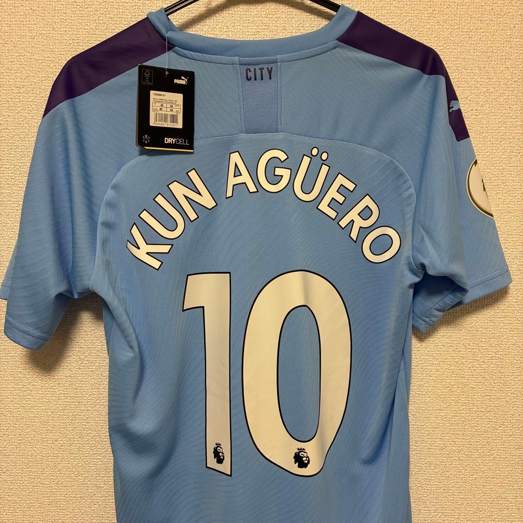【正規品・新品タグ付き】マンチェスターシティ　ユニフォーム アグエロ Mサイズ