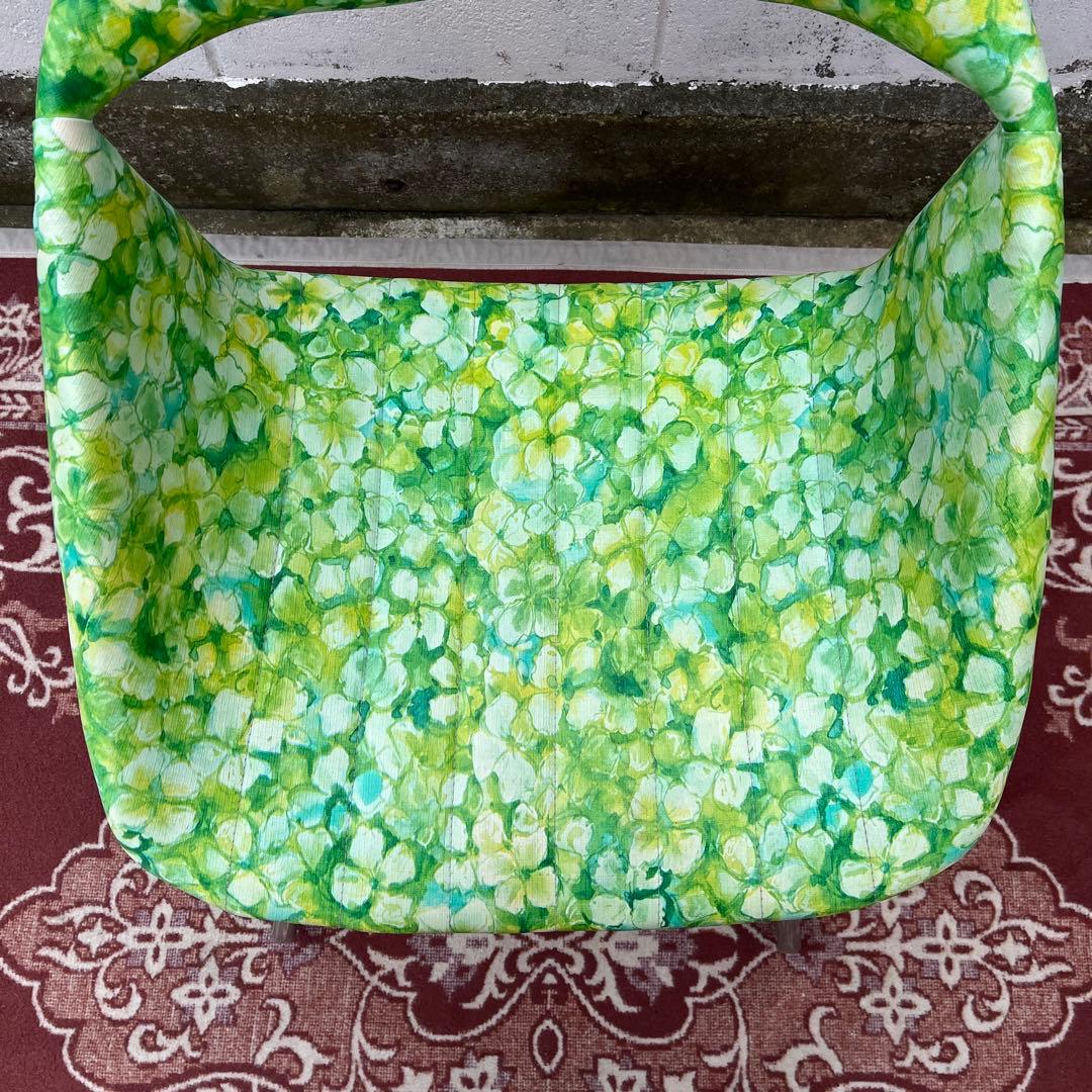 当時物レトロビンテージ品◾️花柄 総柄デザイン チェア 椅子 イス B