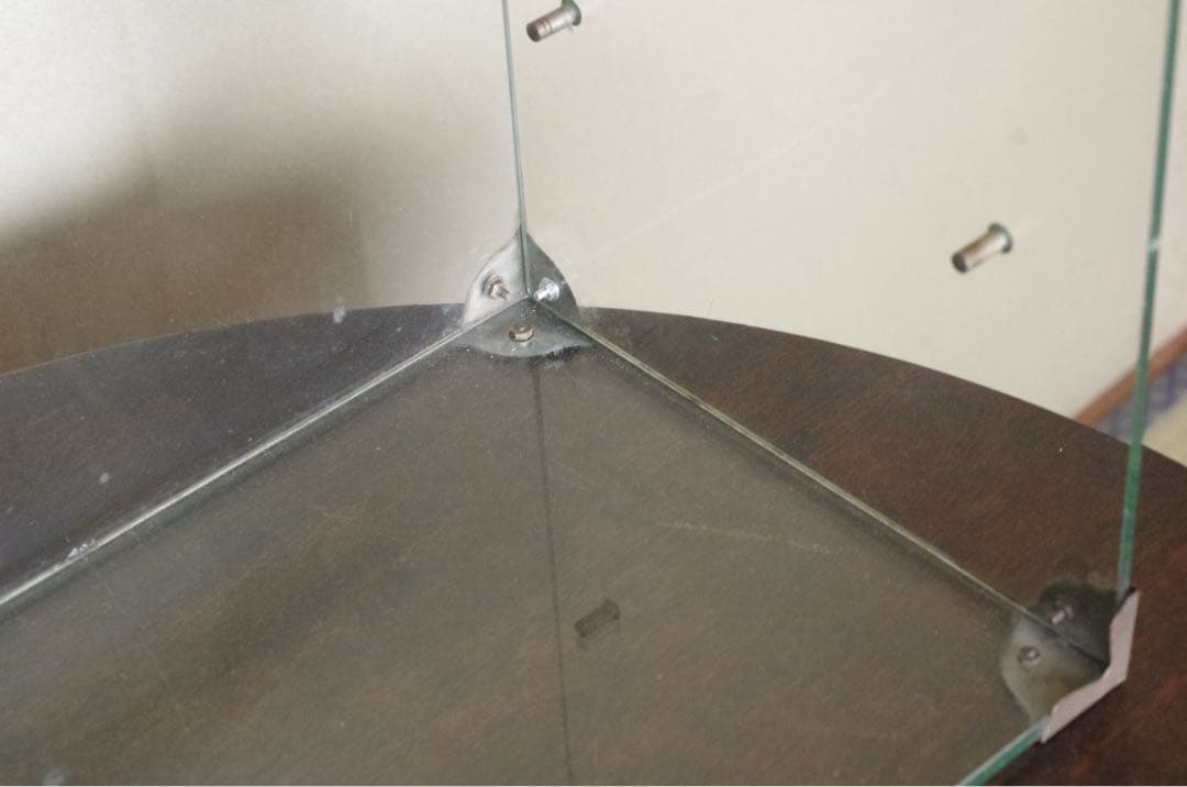 ※直接引取可能※ 店舗什器 透明ガラス 3段ディスプレイケース