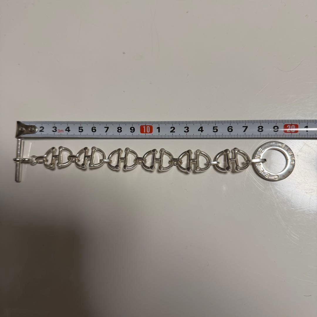 CELINE セリーヌ ヴィンテージ ブレスレット シルバー 重厚感
