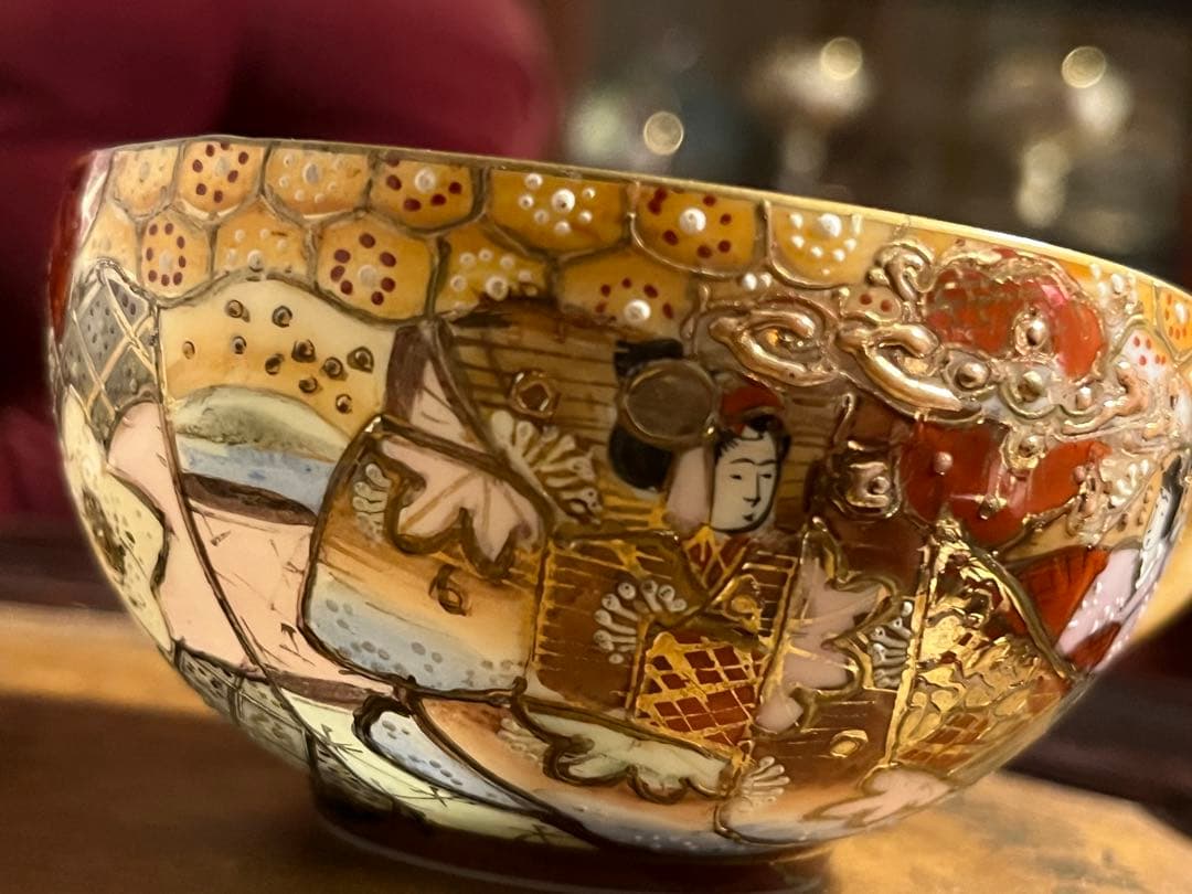 島村製　ジャポニズム　金彩　和風カップソーサーセット