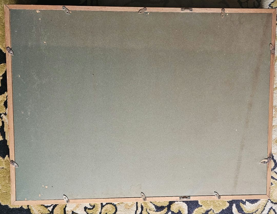 西陣織　祇園祭伝統的な日本の風景画　フレーム付き　西陣織で祇園祭を再現した織り物