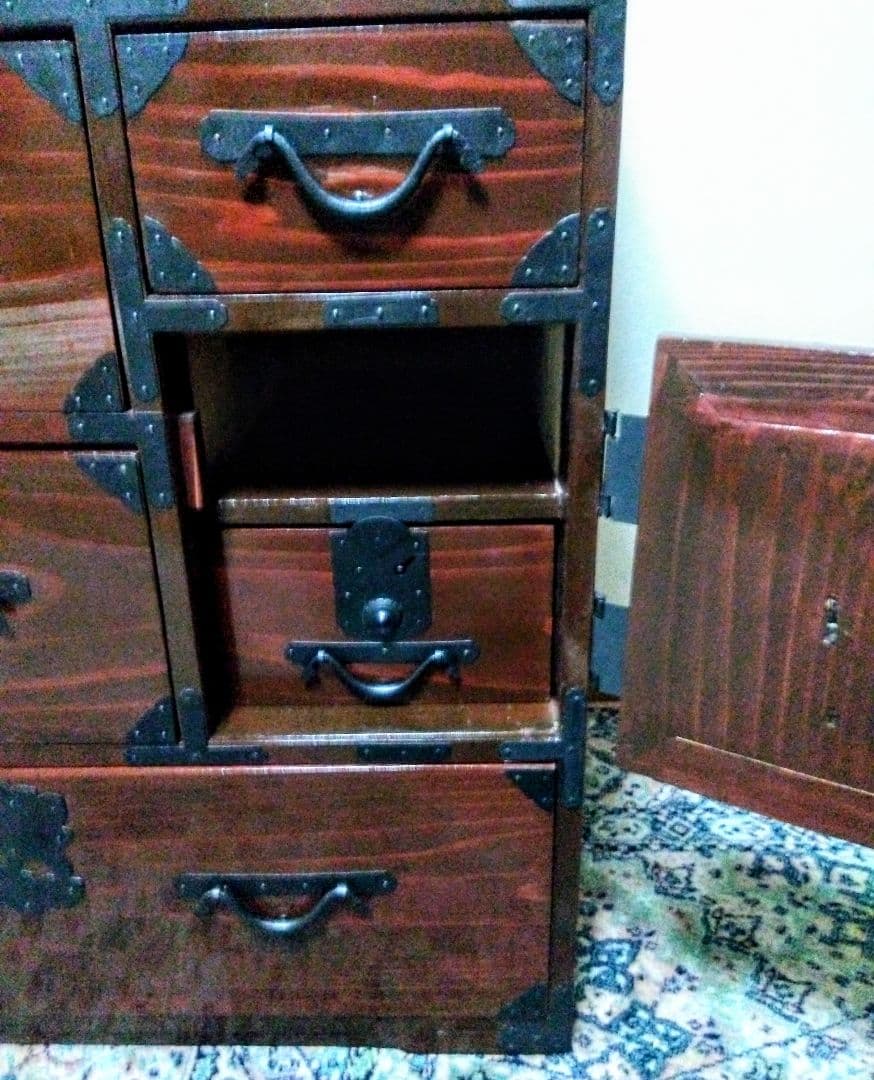 【アンティーク】仙台箪笥　時代箪笥　ローチェスト　洋服タンス