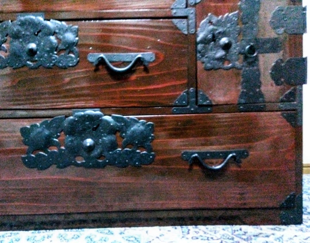 【アンティーク】仙台箪笥　時代箪笥　ローチェスト　洋服タンス