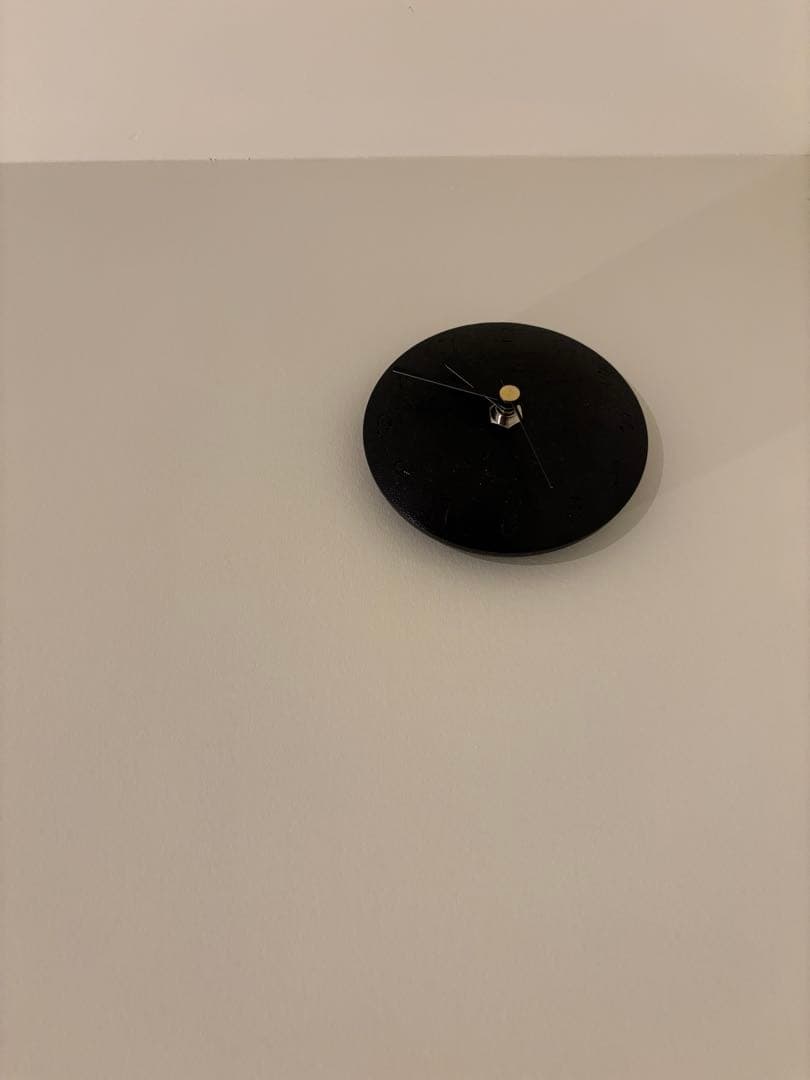 三谷龍二　掛け時計　黒染め