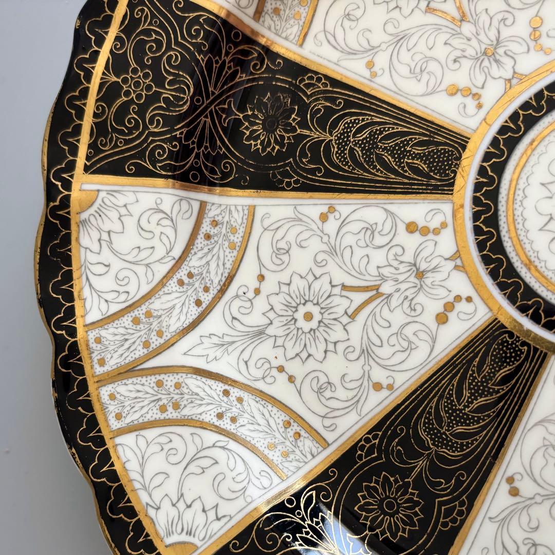 19世紀ヴィクトリア時代、サミュエル・アルコックの金彩プレート【稀少品・美術品】