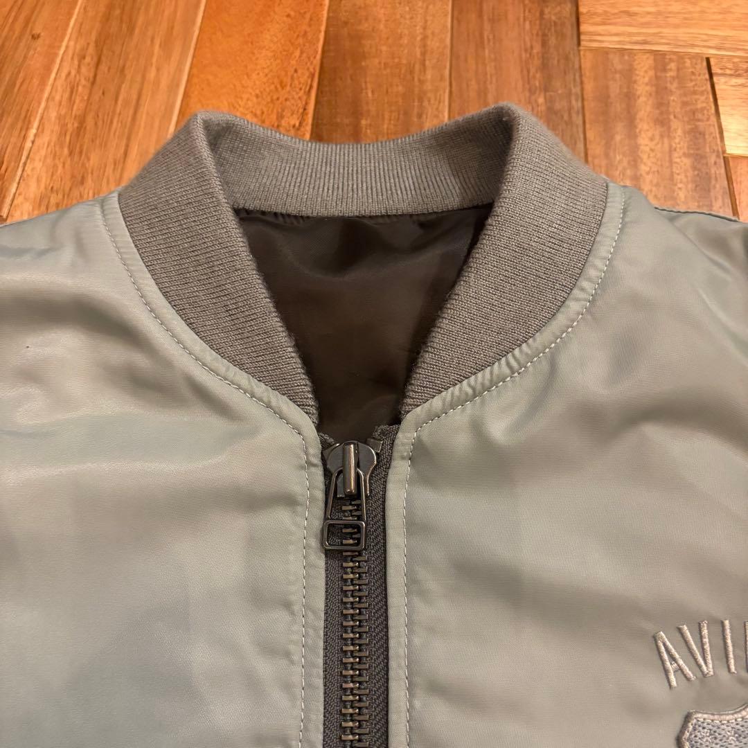 AVIREX シグネチャーロゴ　MA-1 グリーン Mサイズ alpha