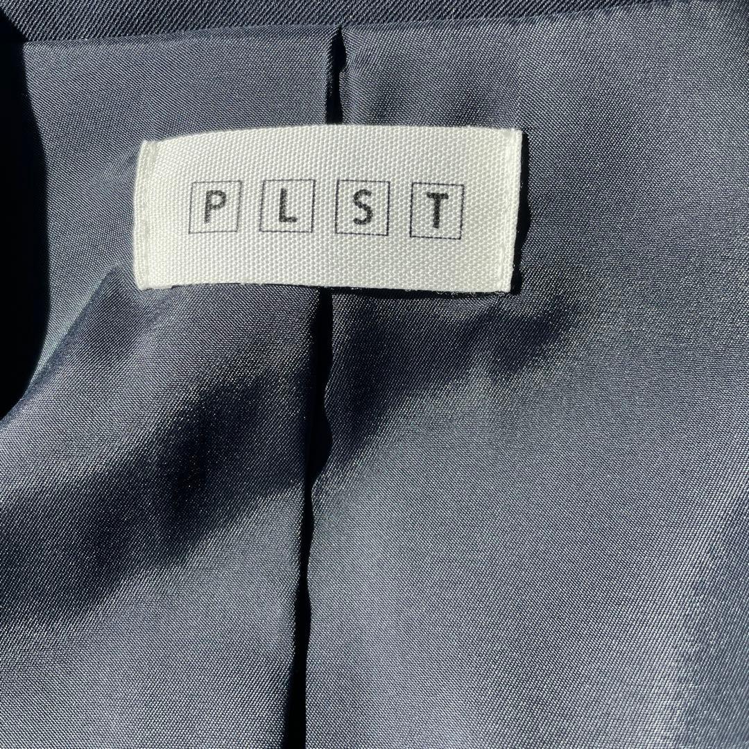 PLST ネイビー パンツスーツ 上下セット