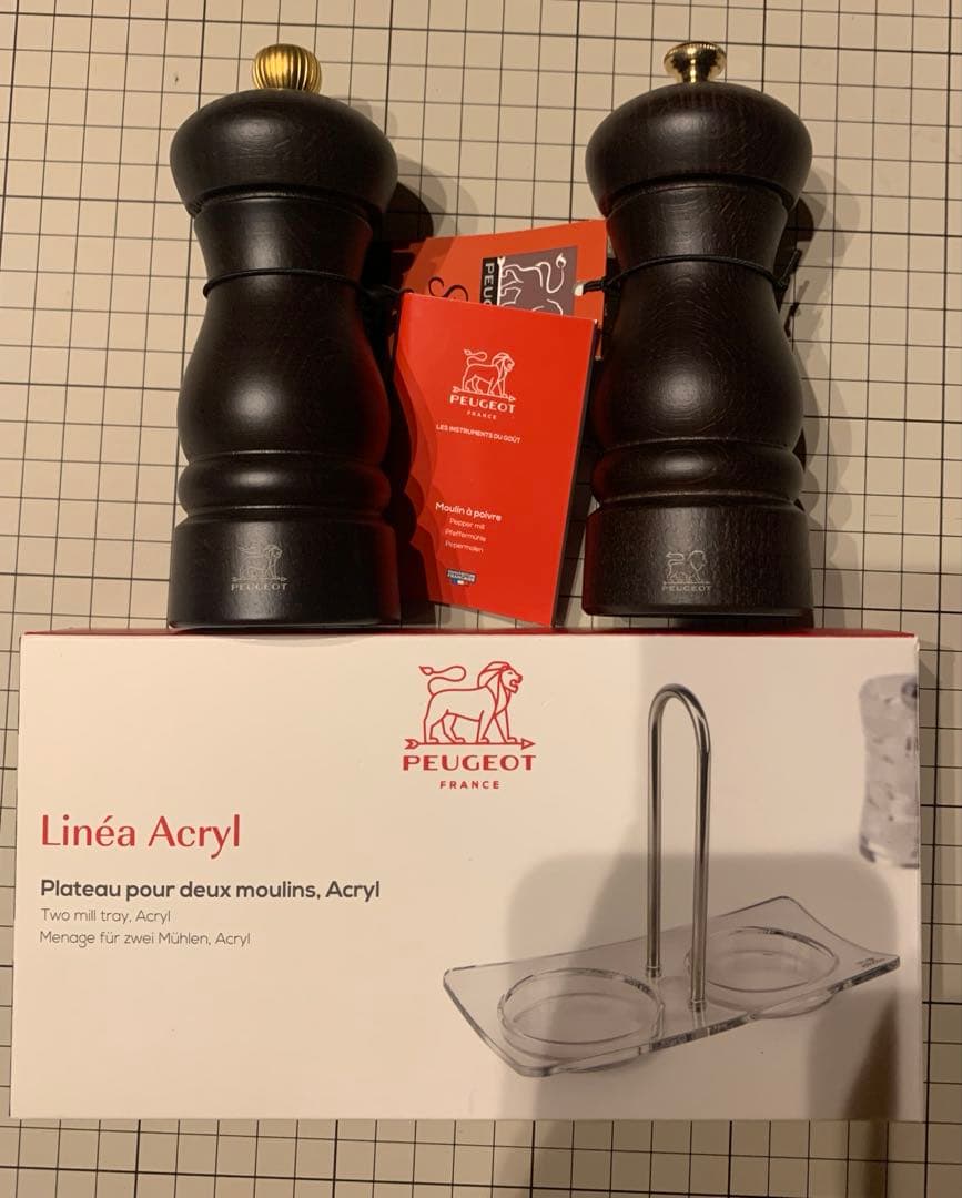 プジョー　クレモンチョコ　ペッパーミル　ソルトミル　ミルトレイ