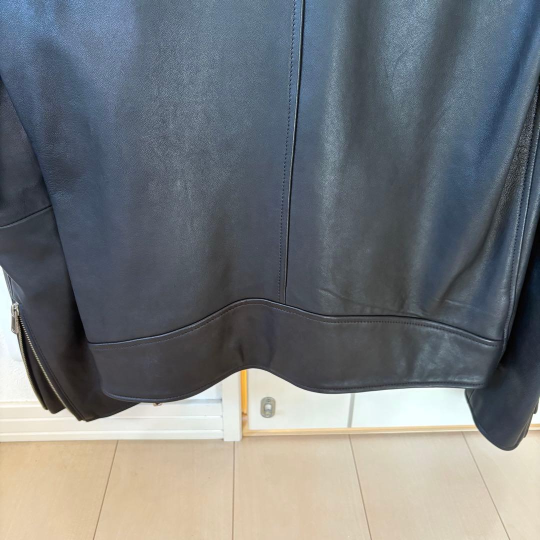 と*ぼ様 UNITED TOKYOラムレザーシングルライダースジャケット