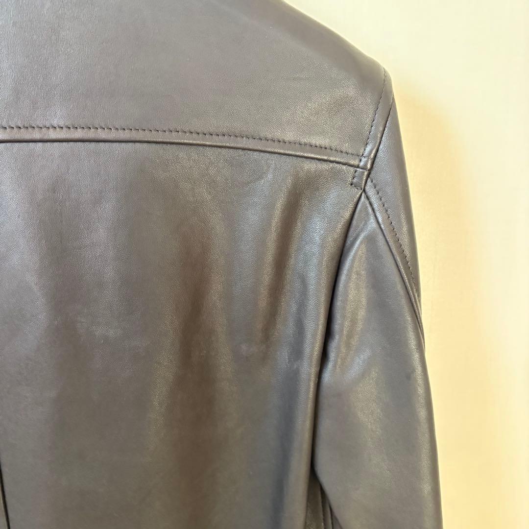 と*ぼ様 UNITED TOKYOラムレザーシングルライダースジャケット