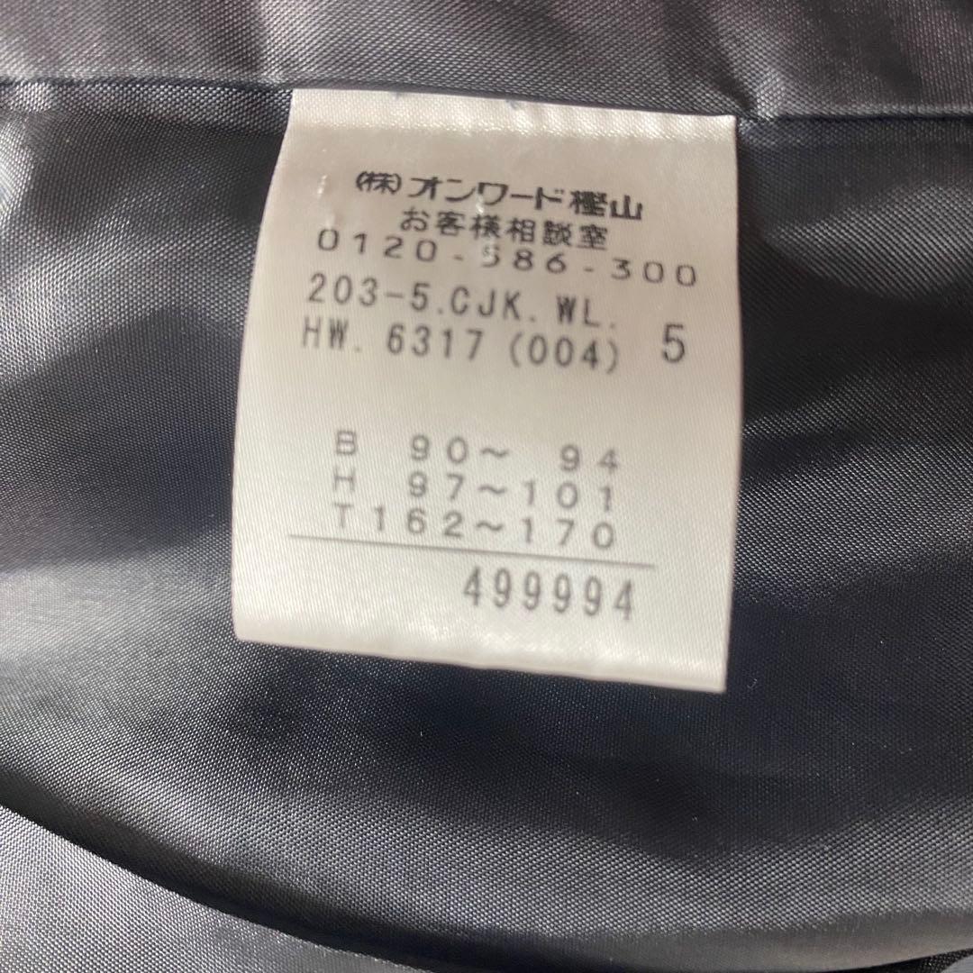 組曲　大きいサイズ2XL パンツスーツ　グレー　カシミヤ混