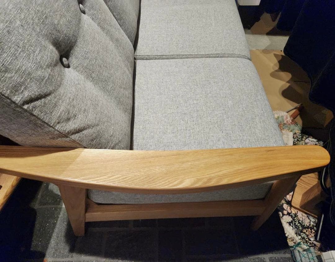 Re:CENOリセノ 2人掛けソファー　Henry（ヘンリー）グレータイプ