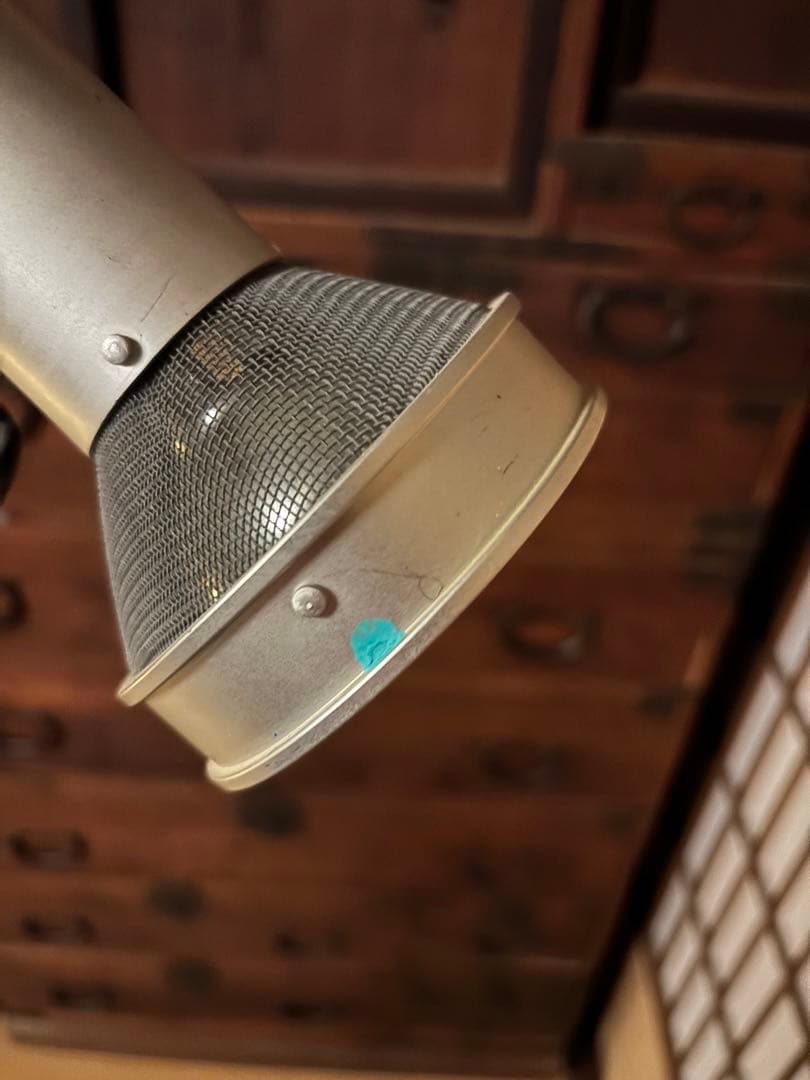 【廃盤】無印良品 MUJI アルミフロアライト 電球付ヴィンテージスタンドライト