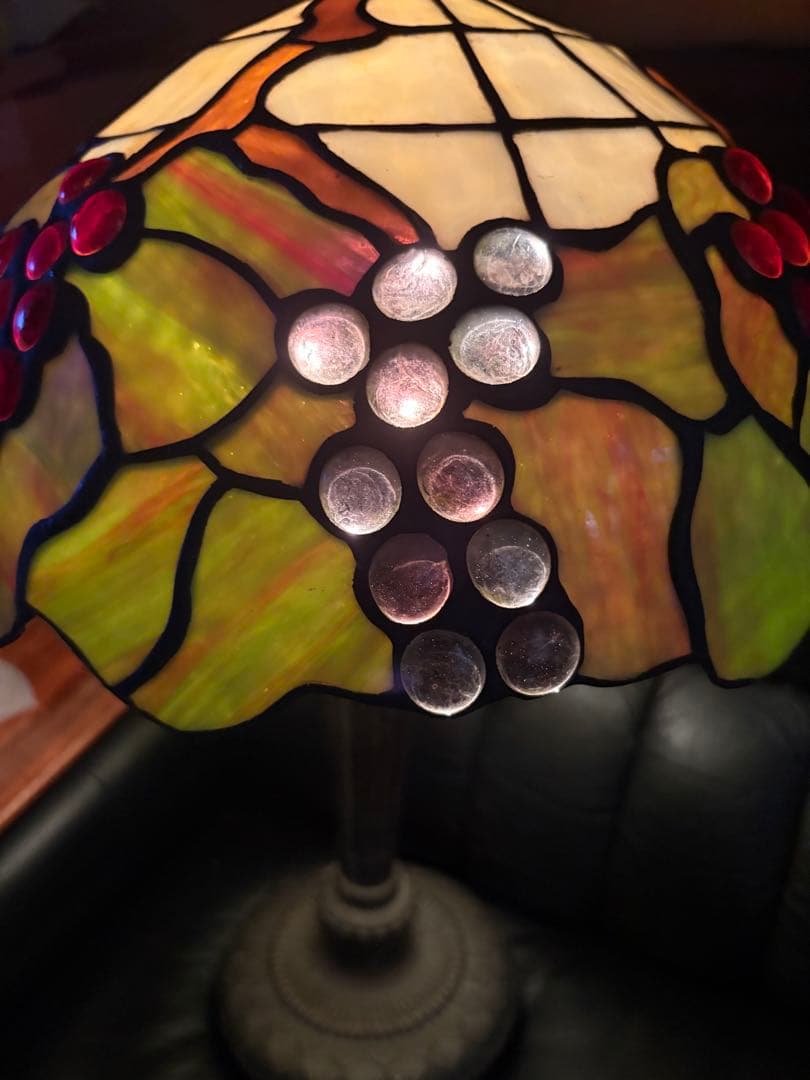 ステンドグラス ランプ ぶどうデザイン