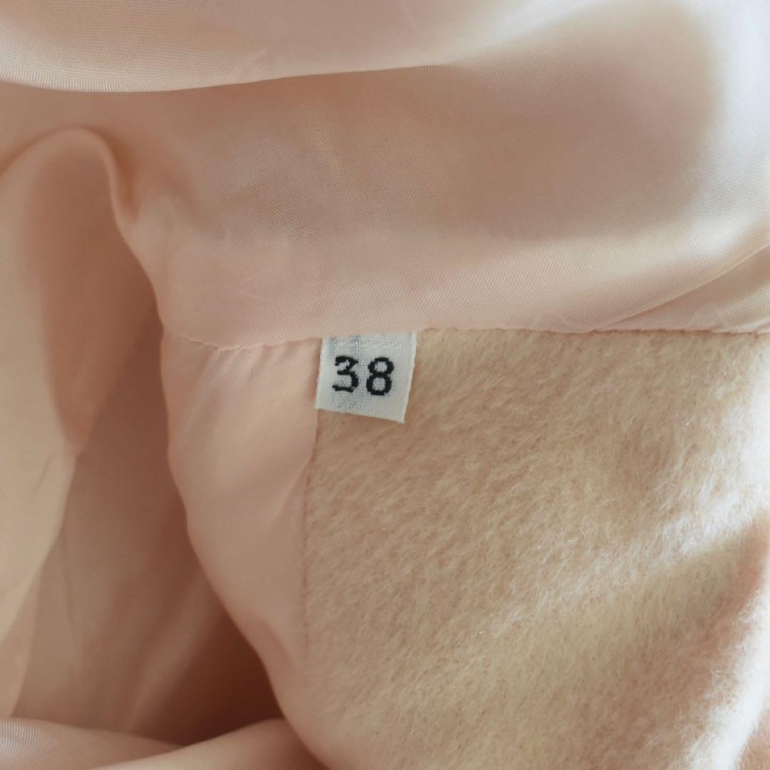 Gianni Versace ウールシルク 起毛オーバーサイズコート 淡色 38