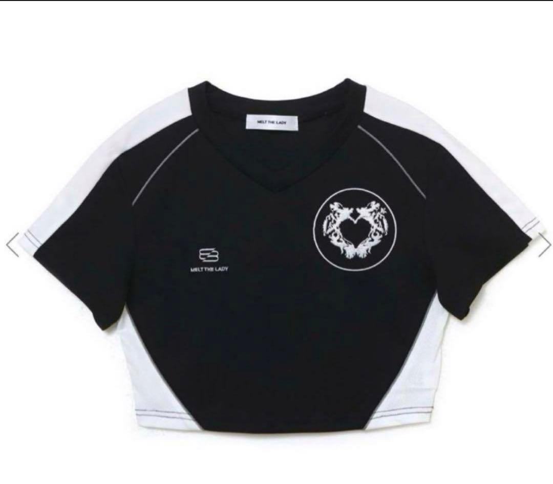 トップス melt the lady cropped game T-shirt