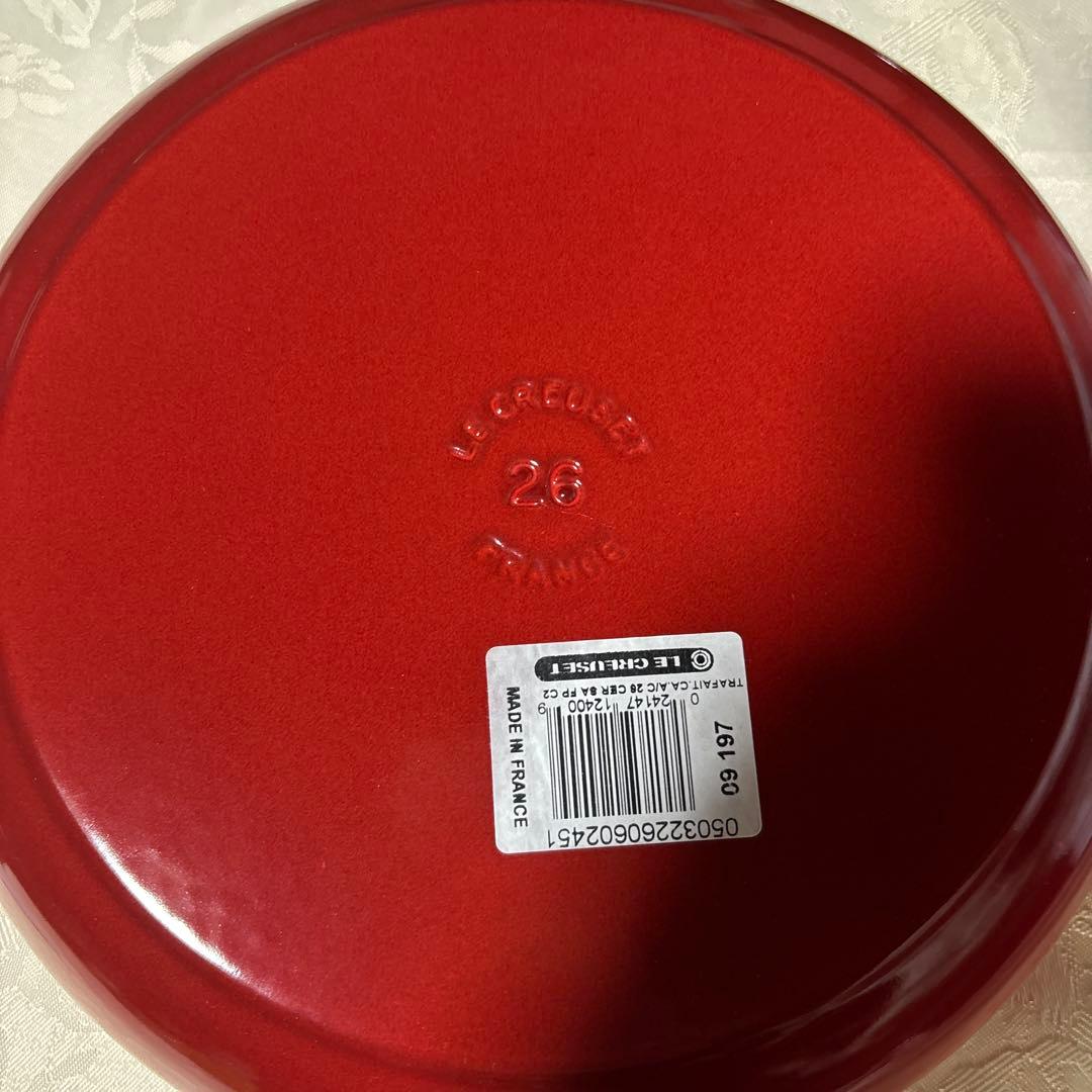 未使用　LE CREUSET ルクルーゼ 26cm