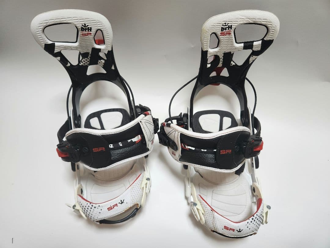 SP スノーボード ビンディング ホワイト/ブラック/レッド