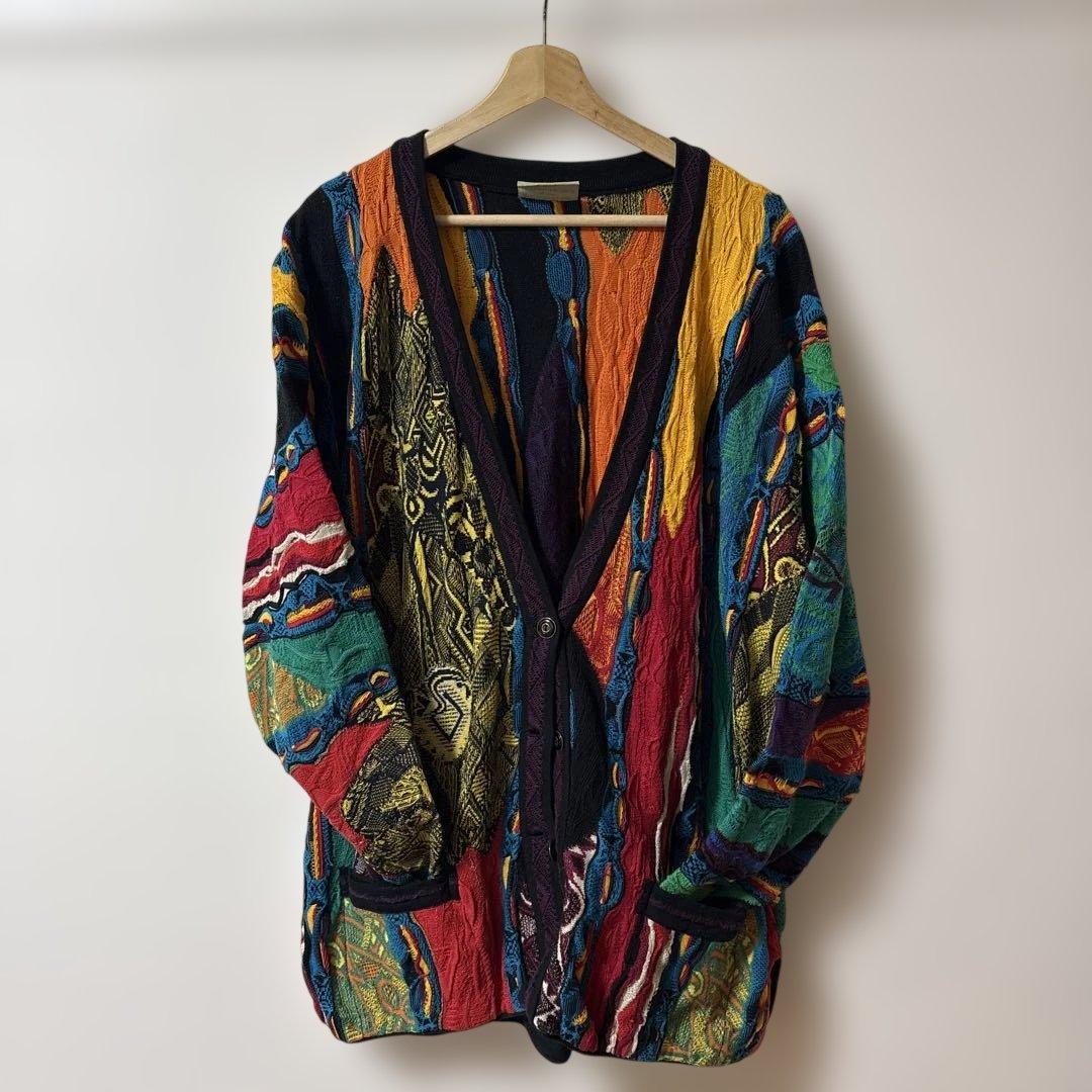 s*t様 [激レア]COOGI カーディガン 3Dニット XL ストリート B系