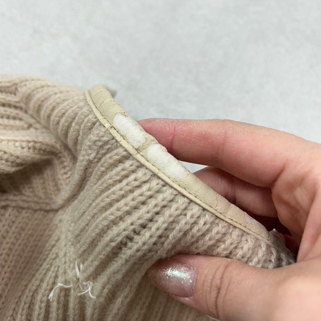 K23 M ピッコーネ ニット ドッキング ジャケット ベージュ レディース