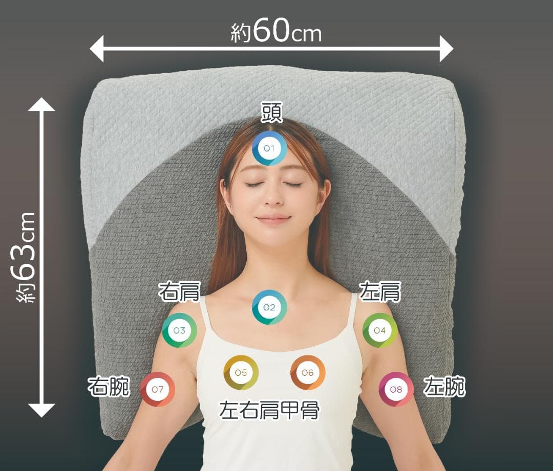 超熟プレミアム深層呼吸まくら　グレーの枕 快適な睡眠