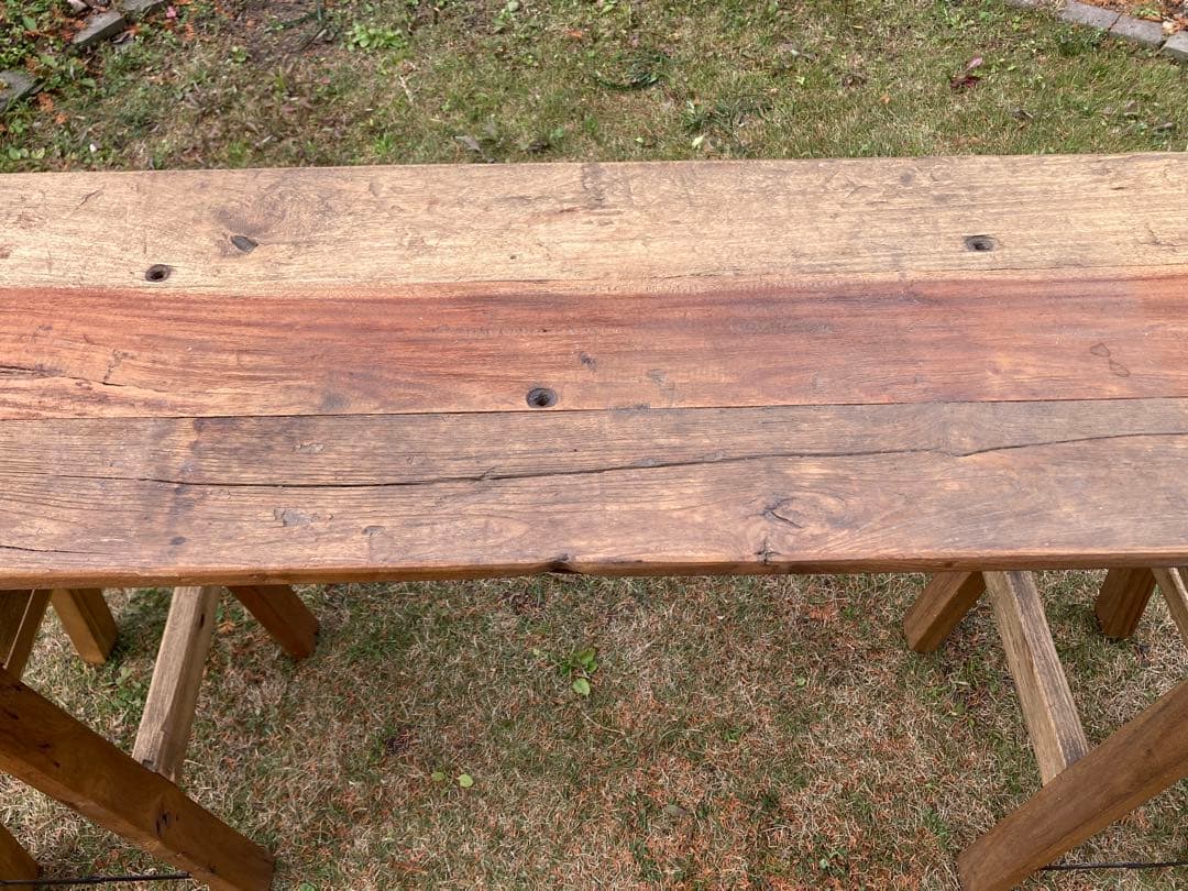 組み立て式　ビンテージ　折りたたみテーブル　アンティーク調