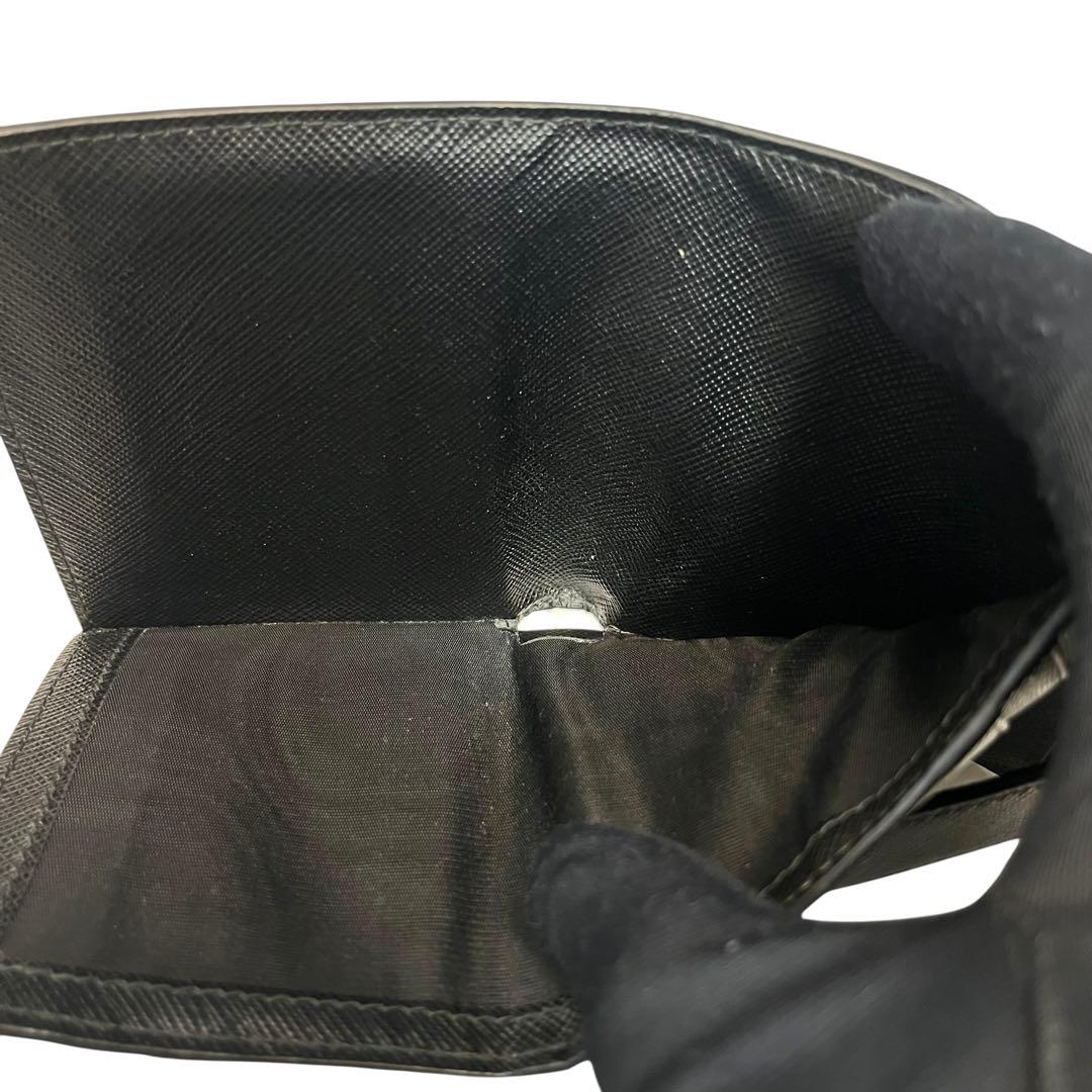 希少✨プラダ ２つ折り財布 カード入れ サフィアーノレザー マルチカラー