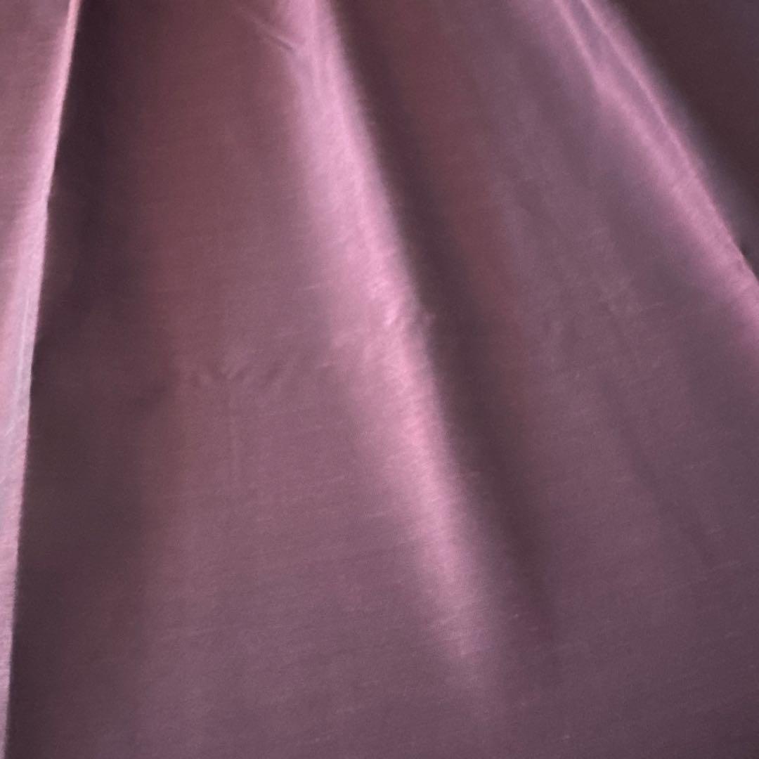 パープル&グリーンツートンドレープカーテンレース付き