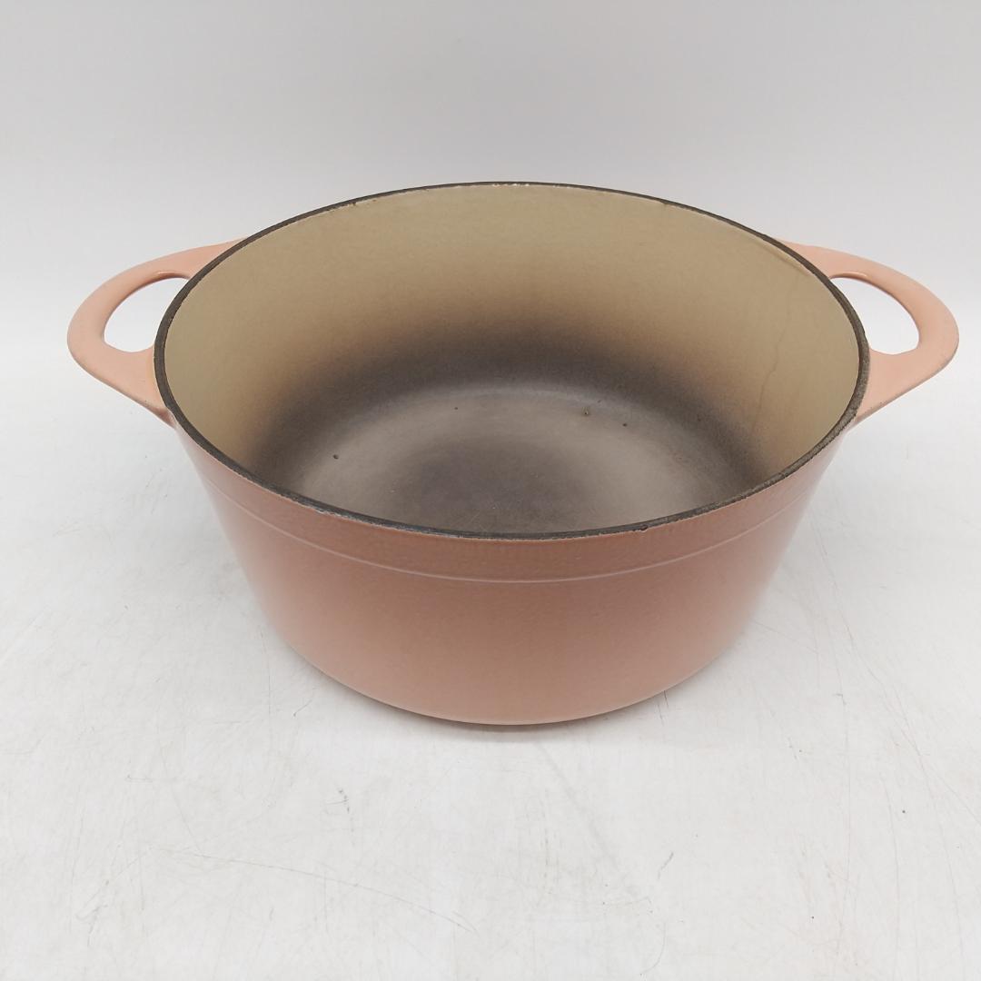 2976番 クーザンス 両手鍋 ダークブラウン 直径約23cm