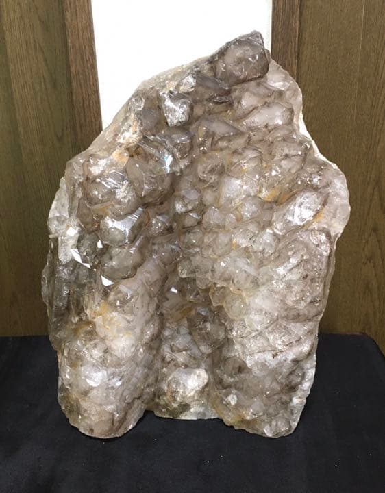 希少❗️新品❗️スモーキークオーツ　虹入り水晶　大粒クラスター