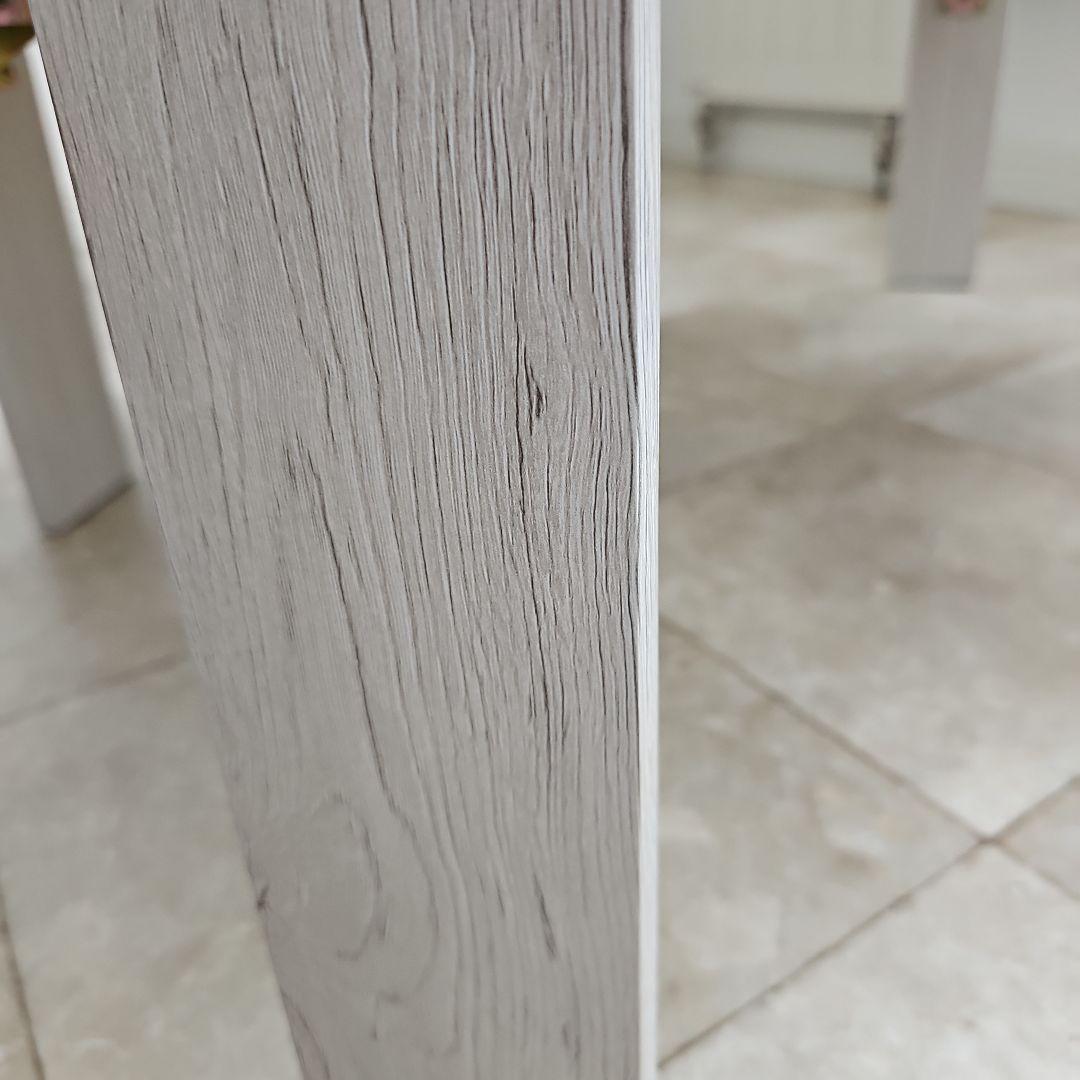 NITOR　ニトリデコホーム　ホワイトウォッシュ折り畳みテーブル　♥️新品♥️