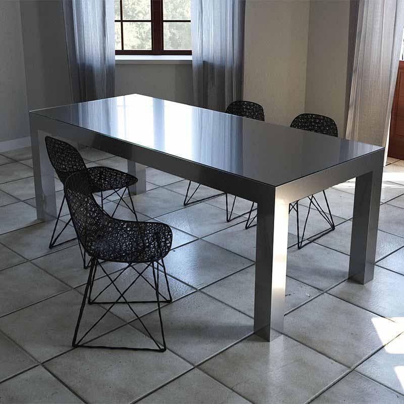 美品 トーヨーキッチンスタイル 銀嶺ステンレス ダイニングテーブルZR24173